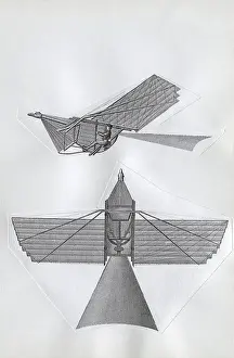 Man Powered: Line-Drawing of Thomas Walker's First Design for a Flyin?