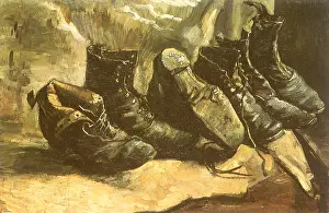 Battered: Line of Old Boots, by Van Gogh