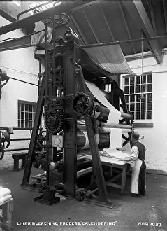 Linen: Linen Bleaching Process, Calendering