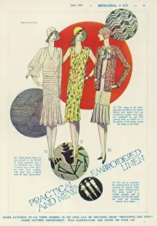 Flounce: LINEN FROCKS 1929