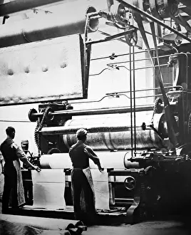 Mangle: Linen manufacture, Hydraulic mangle