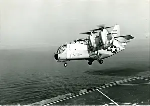 Ling: Ling-Temco-Vought XC-142A, 62-5925, takes-off from USS O