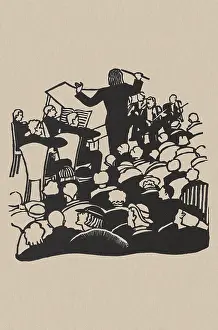 Linocuts: Linocut, Orchestra and Conductor