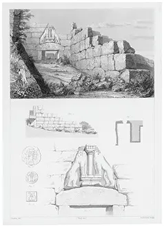 Schliemann: Lion Gate at Mycenae