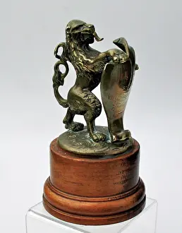Wisbech: A lion holding a shield - WWI