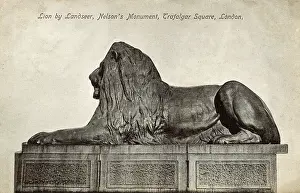 Landseer: Lion by Landseer, Nelson's Column, Trafalgar Square, London