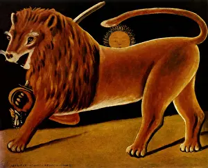 Pirosmani: Lion and Sun