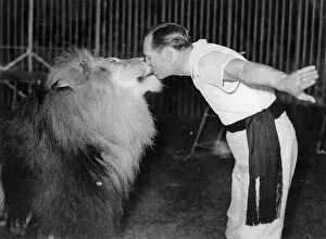 22th: A lion tamer of the Bertram Mills