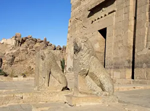 Nectanebo: Lions, Temple of Isis, Philae Temple Complex