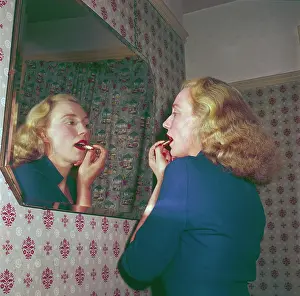 Curtains: LIPSTICK IN THE MIRROR