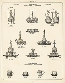 Wurttembergische: Liquor frame and punch-glass holder