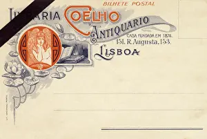 Lisbon, Portugal - Antiquarian Bookseller Postcard