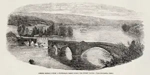 Waterford: Lismore Bridge, in flood water