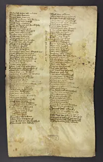 Evidence: List of Names (Fragment)