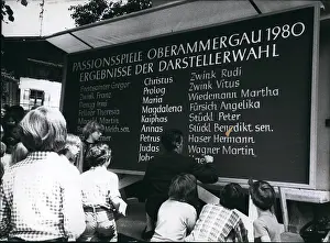 Eligible: List of performers at Oberammergau, Germany