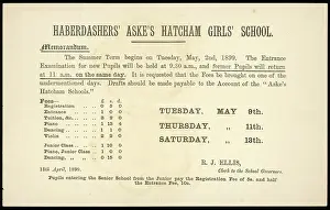 Listing: LIST OF SCHOOL FEES