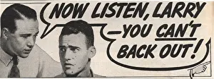 Typeface: Now listen, Larry - you can't back out! - text and font in