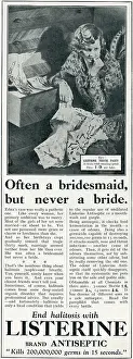 Spinster: Listerine advertisement, 1930