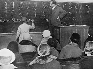 Mandatory: Literacy class in Turkey, 1929