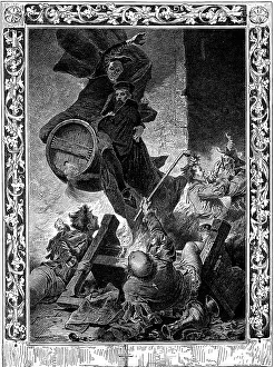 Allegoric: literature, Faust I, 5th scene, Auerbach's Cellar