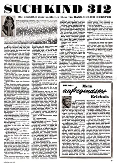Horster: literature, Suchkind 312, serialized novel by