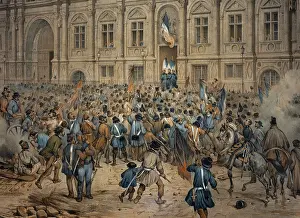 Peuple: Lithograph, Musee des Ursulines, Macon, Saone-et-Loire