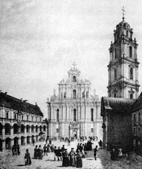 Benoist: Lithuania, Vilnius, buildings, university, inner