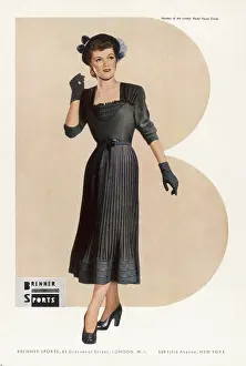 Forties Style: LITTLE BLACK DRESS 1948