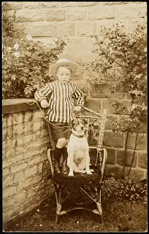 Obediently: LITTLE BOY AND PET DOG