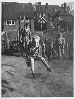 Feb21: Little boy on a swing