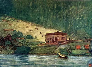 Riverside: A little farm on the riverside at Gjora