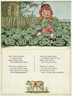 Little fat goblin stealing cabbages