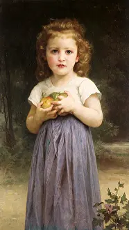 Clutches: Little Girl with Apples, by Bouguereau