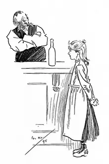 Plea: Little girl approaching pub bar to ask for Brandy
