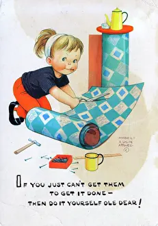 Tacks: Little girl doing some DIY