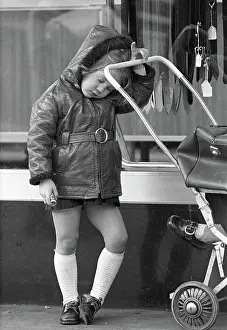 Boring: Little girl with pram
