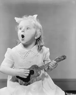 Ukelele: Little Girl With Ukelele