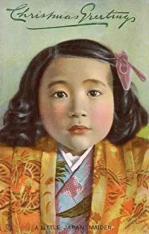 Cheeked: A little Japanese maiden