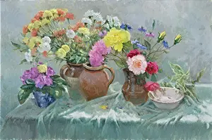 Carnations: A Little of Everything ' jugs of flowers