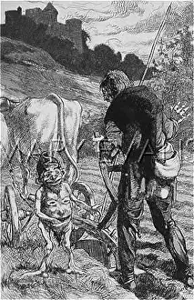 Reproaching: Little Man and ploughman