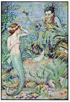 Shipwreck: The Little Mermaid visiting the undersea witch