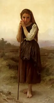Shepherdess: Little Shepherdess, by Bouguereau