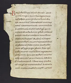 Breviary: Liturgical Text (Fragment)