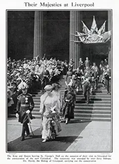 Majesties: Liverpool Cathedral Visit by Royals 1924