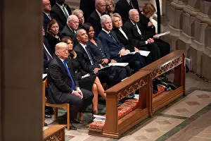 Cheney: Four living US Presidents seated in the same