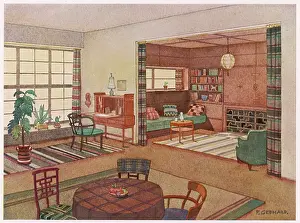 Halves: LIVING ROOM 1929