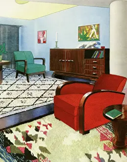 Sideboard: Living room interior