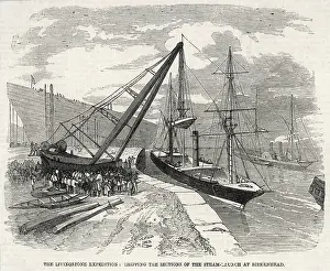 Zambesi: Livingstone's steamer in sections at Birkenhead