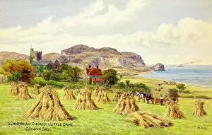 Sheaf: Llandrillo Church & Little Orme, Colwyn Bay, Clwyd, N Wales