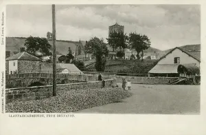 Llanfair: Llanfair Caereinion - View from Brynavon